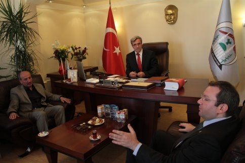 Ak Parti İl Başkanı Recep Uncuoğlu ve Ekibinden Başkan Hasan Akcan’a Ziyaret